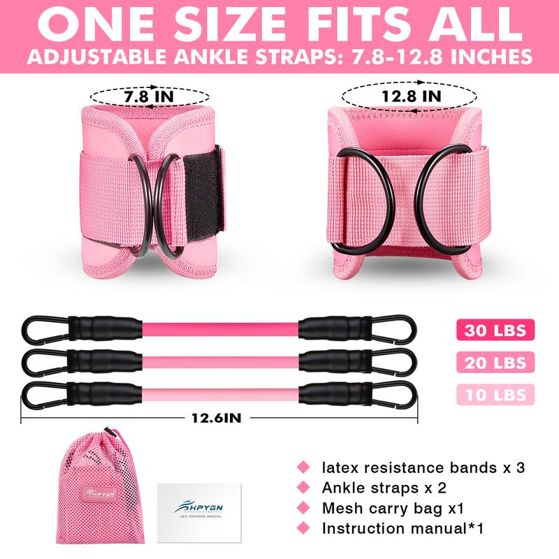 Ankle Resistance Bands with Cuffs, Ankle Bands for Working Out, Ankle Weights for Women, Glutes Workout Equipment, Ankle Strap for Legs and Butt, Exercise Equipment Home Gym,Best Valentine's Day Gifts for Dads/Moms/Boys/Girls,TikTokShopBlackFriday Ankle Resistance Bands with Cuffs, Ankle Bands for Working Out, Ankle Weights for Women, Glutes Workout Equipment, Ankle Strap for Legs and Butt, Exercise Equipment Home Gym,Best Valentine's Day Gifts for Dads/Moms/Boys/Girls,TikTokShopBlackFriday