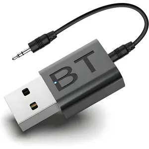 Mini 2-in-1 USB  Receiver, 5.4  Audio Adapter 3.5mm  Kit  Receiver for / Stereo Sound System, Portable Speskers, (Aux in) with 3.5mm
