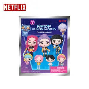 Netflix Officially Licensed Kpop Demon Hunters Blind Box 3D Figurine Mira Rumi Zoey Bag Clip Charms Blind Bag Anime Figure Keychain Backpack Decor Set Netflix