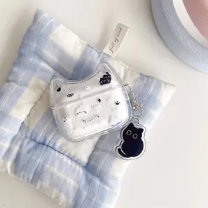 Cute Cat Design AirPods 4 Case, Compatible with AirPods Pro3, Second Generation, AirPods 1/2/3, Wireless Bluetooth-compatible Earbuds Protector