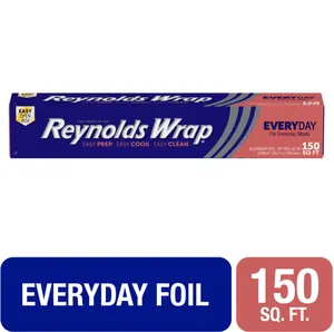 Aluminium Foil 150 Square Feet Everyday Strength Freshness Protection for Cookware and Disposable Use