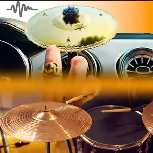 Car Cymbal, Car Crash Cymbal Symbol Drum Air Vent, Funny Dashboard Decor, Easy Clip-On Mini Cymbal for Music Lovers Gift, Compact Durable Car Accessory