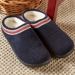 Women’s Felted Slipper Clogs - Warm Plush Indoor/Outdoor Shoes