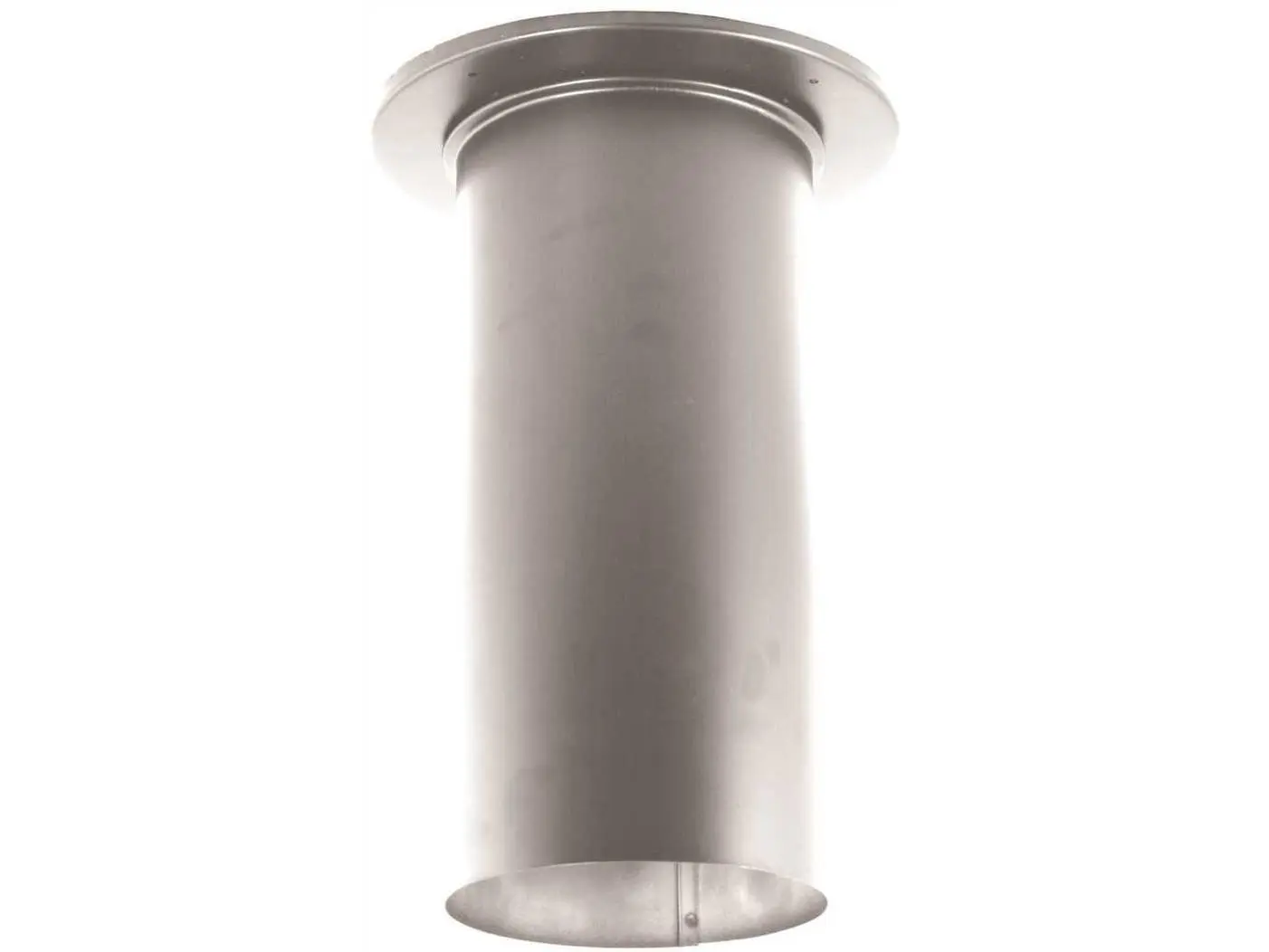 DuraVent 8DBK-SCSS 8 x 14 430 Series Stainless Steel Adjustable Slip Connector - 3-13 in., Adapts Durablack Pipe, For Ceiling Support Box, Enables Drip-Free Installation