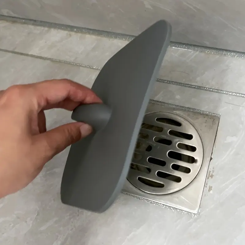 1PC Kitchen Bathroom Drain Mat | Anti Odor & Insect Proof Floor Drain Cover | Waterproof Sealed Sink Strainer Protector for Shower Toilet & Laundry | Must Have Home Essential