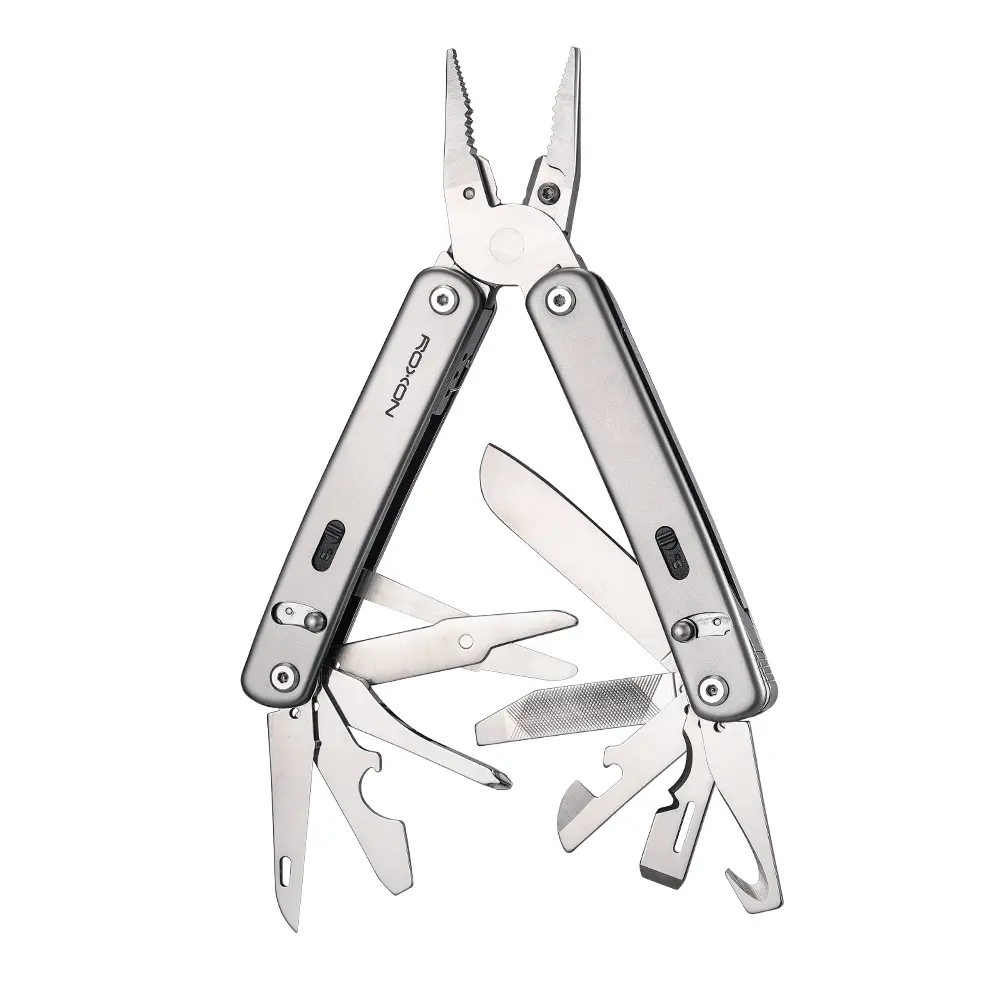ROXON S804 Flex Custom Modular Multi-Tool with DIY Replaceable Components | Heavy Duty Pliers & Scissors | Ideal for EDC, Hobbies & Outdoor Camping