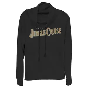 Juniors Womens Jungle Cruise Classic Logo Cowl Neck Sweatshirt