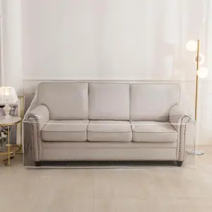 Plastic Sofa Cover - Clear Vinyl , Pet  Furniture Protector, Heavy Duty Thickness Slipcover for Storage and Moving 96" W (1 Pack, Sofa XL)