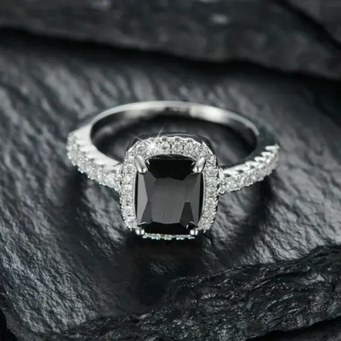Elegant Rhinestone Decorated Ring, Luxury Artificial Gemstone Decor Ring, Gorgeous Fashion Accessories for Women & Men, Elegant Fashion Rings, Artificial Zircon Ring, Jewelry Ring, Beautiful Rings