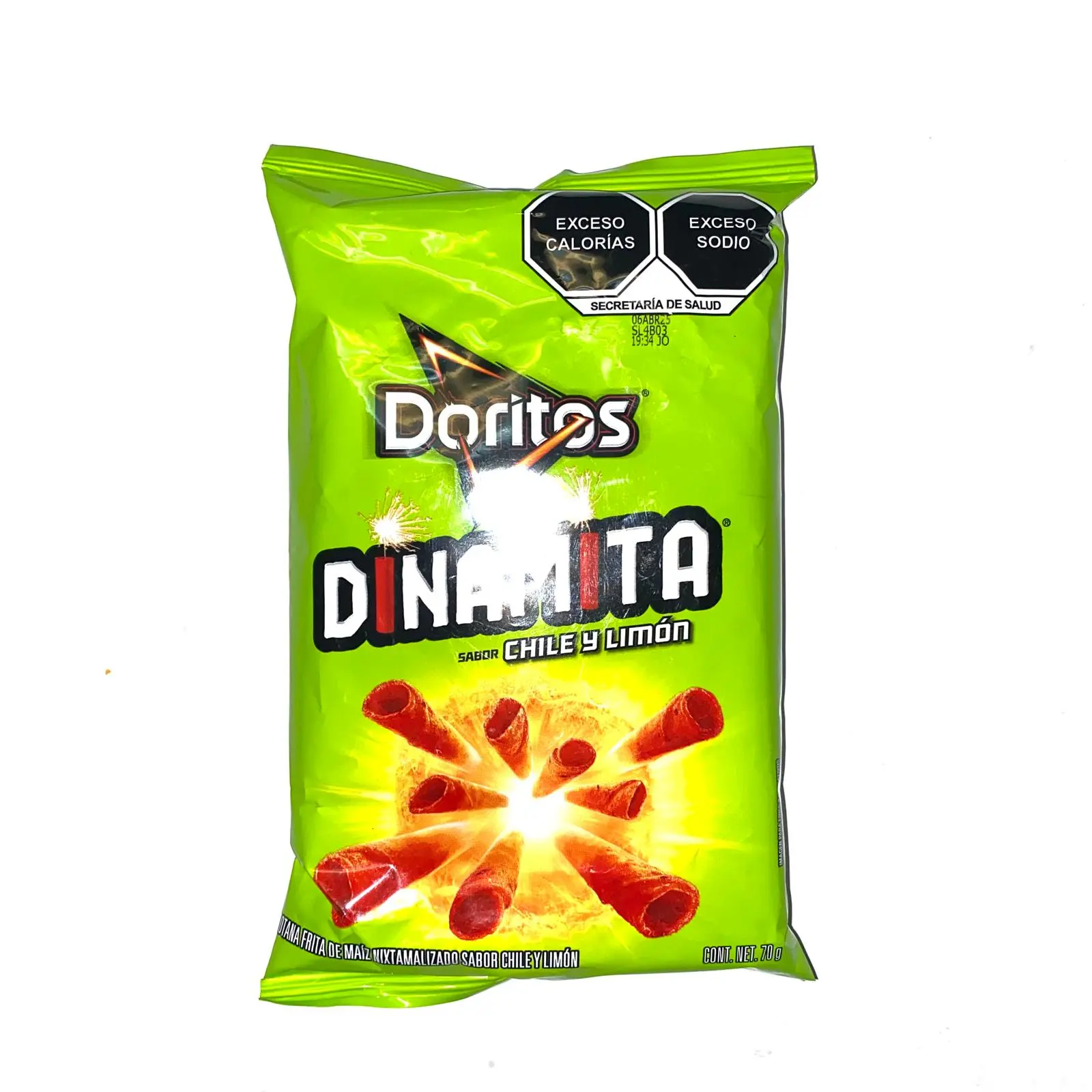 100 BAGS - DORITOS DINAMITA - 70 GRAMS PER BAG