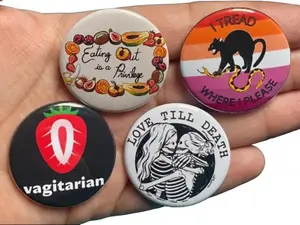 Lesbian Subtle Pride Metal Pins