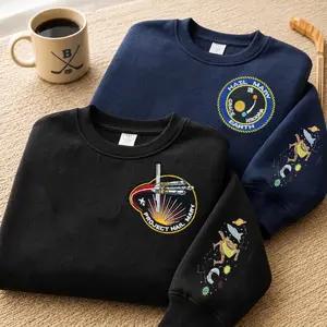 Embroidered Project Hail Mary  Sweatshirt, Vintage Sci Fi Space Explorer Sweatshirt, Bookish Shirt, Science Lover Gift