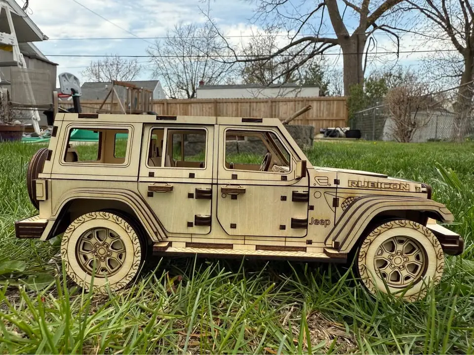 2022 Jeep 4 Door DIY Laser Cut Engraved Model Kit