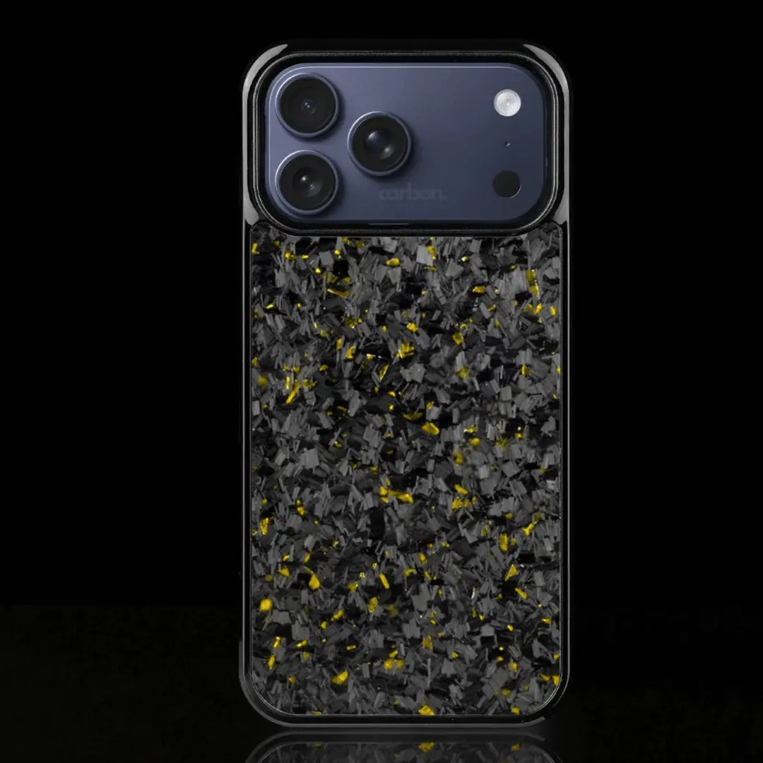 FORGED Carbon Fiber iPhone Case - Gold Forged