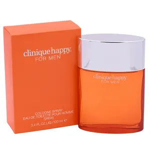Clinique Happy Pour Homme Cologne EDT for Men 3.4 oz 3.3 fl oz New in Box Eau de Toilette Spray