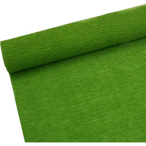 70g Premium Crepe Paper Roll & Sheets Streamer for Flower Making, 10in Width 8ft Length, Available in White Green Pink Lawn Green