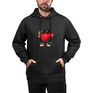 Wishtime Unisex Valentine's Day Juniors Hooded Sweatshirts Cute Love Heart Drawstring Hoodies with Pocket mens hoodies