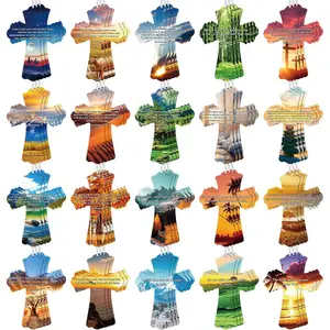 60 count  Verse Christian Bookmarks Religious  Shaped Bookmarks Bulk Church Book Marks with Scriptures for VBS Church Gifts  Sunday School Study Supplies Prizes, 5.9 x 4 Inch