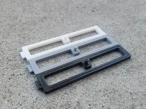 Hot Wheels Wall Hanger System 20-Piece Customizable Display Set with 4 End Pieces & 16 Middle Pieces for Adjustable Options Made for Mainline Card Sizes Organizer Hangable White Black