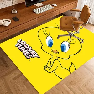 Tweety Bird09 Cartoon Print Carpet, Home, Living Room, Bedroom, Office Chair Under Rug, Gift for Family and Friends, Christmas Decorative Rug