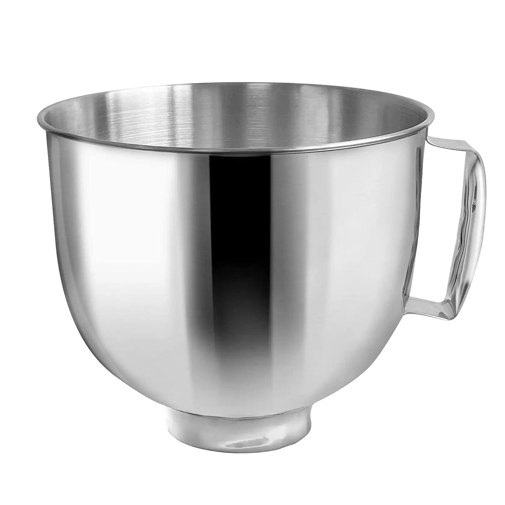 Stainless Steel Bowl for Kitchen Aid Mixer, 1 Count Peanut Butter Mixer Bowl Compatible with Kitchen Aid 4.5-5 Qt Tilt-head Stand Mixer, Multifunction