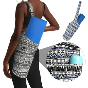 Yoga Mat Bag for Women - Large Gym Bag with Large Size Open Pocket, Sports Yoga Mat Holder, Nice for Pilates, Gym Workouts, Travel & Beach Yoga Accessories Must Have