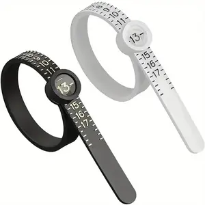 New 2pcs Ring Sizer Measuring Tool, Reusable Finger Size Gauge, Jewelry Sizing Tool 1-17, Usa Rings Size, Precision Measuremen，Ideal Festival Gifts for Family and Friends, Perfect Present for Special Occasions, Thoughtful Gift Ideas for Loved Ones
