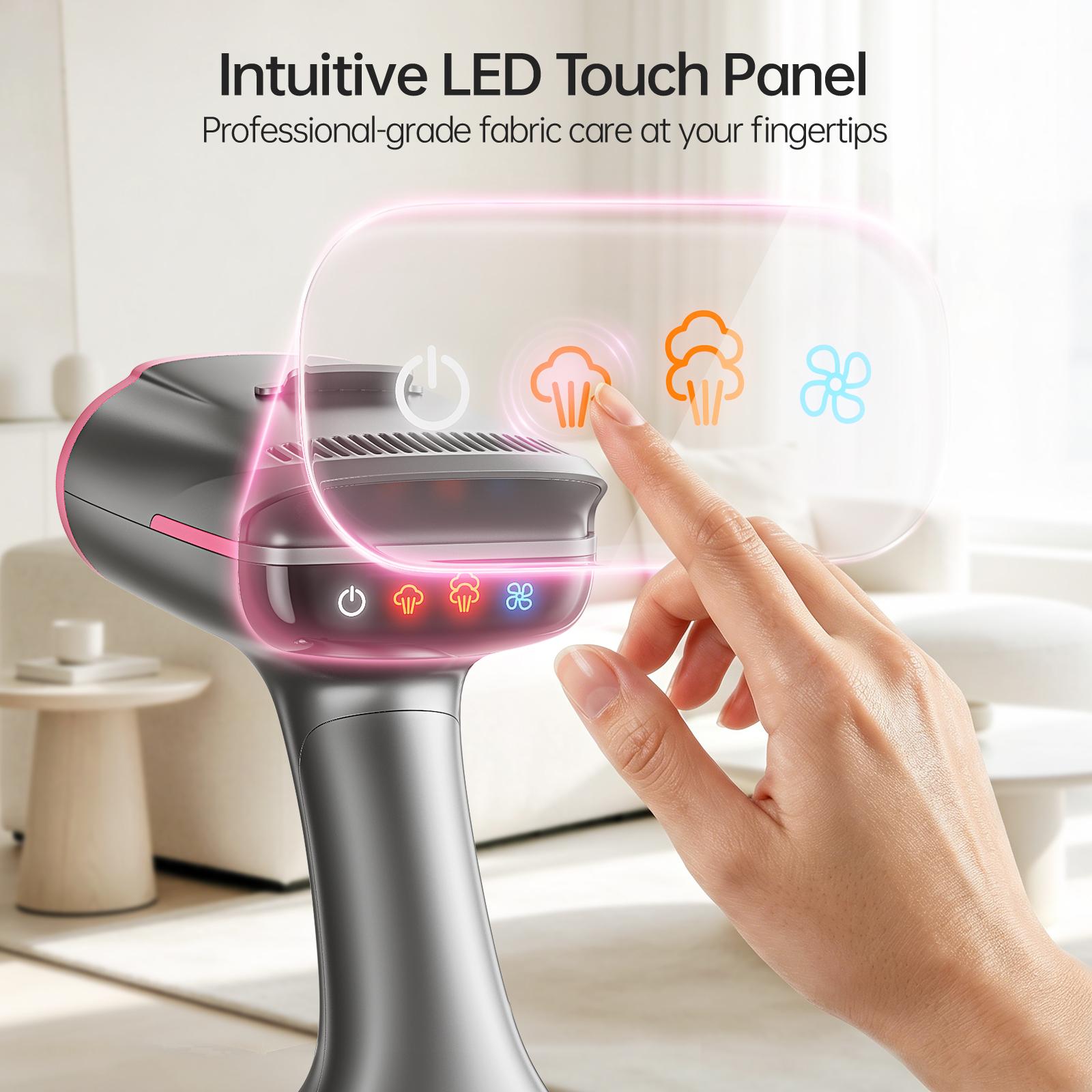 Dr.Flash Vacuum Garment Steamer, 270ml Big Capacity, 1400W Handheld Clothes Steamer, Suction Steamer & Iron 2 In 1, Portable Travel Iron for Clothes, Fabrics, Large Ceramic Heat Panel summerwins Dr.Flash Vacuum Garment Steamer, 270ml Big Capacity, 1400W Handheld Clothes Steamer, Suction Steamer & Iron 2 In 1, Portable Travel Iron for Clothes, Fabrics, Large Ceramic Heat Panel summerwins