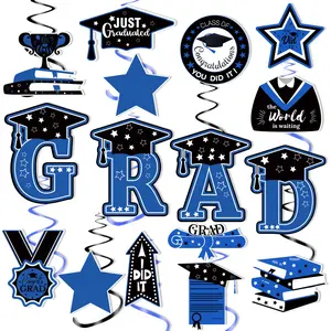 32PCS 2026 Graduation Hanging Swirls, Graduation Streamers Party Decorations, Graduation Blue Hanging Decorations, 2026 Graduation Party Decorations, Class of 2026 Graduation Party Supplier, Graduation Party Supplies