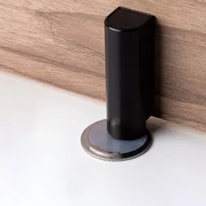 Ultra narrow magnetic door stopper - quiet and noise free, no need for drilling installation, anti-collision and windproof, adjustable height - suitable for bathroom, office, office stability accessories, modern door accessories