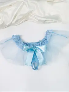 Women's Bow Decor Mesh Thong, Sexy Comfy Breathable Panty for Daily Wear, Women's Underwear for All Seasons, Fashion Breathable Underwear