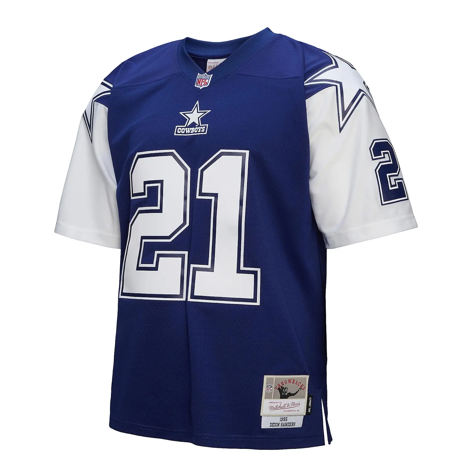 Deion Sanders Dallas Cowboys 1995 Navy Legacy Jersey - Mitchell & Ness NFL Throwback, 90s Retro Football Jersey Deion Sanders Dallas Cowboys 1995 Navy Legacy Jersey - Mitchell & Ness NFL Throwback, 90s Retro Football Jersey