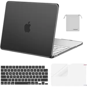 MOSISO Compatible with MacBook Neo Case 13 inch 2026 Release Model A3404 with A18 Pro Chip, 4 in 1 Kit Precision Fit Crack & Scratch Resistant Protective Hard Shell Case Cover, Black
