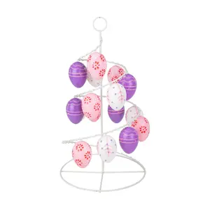 Northlight 14.25" Floral Cut Out Easter Egg Tre e