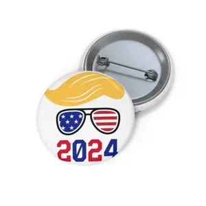 Trump Supporter Pin, I'm Voting Felon Custom Pin Buttons, MAGA pin, Support Trump Voting Pin, Republican pin