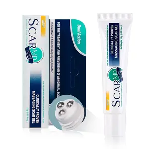AIM Medical - ScarMD Glide Massaging Scar Gel, Fades Scars from Surgery, C Section and More, Dual Action Silicone Scar Gel with 3-Ball Massaging Applicator, Reduces Discomfort and Itchiness, 15g