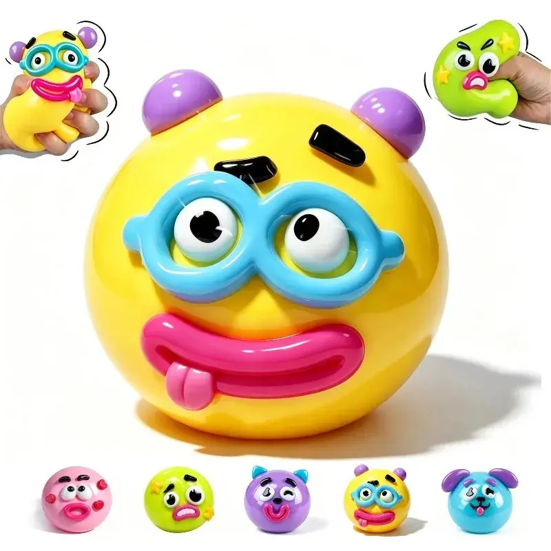 Smushers Dog Face Swap Squishy Toy Soft Slow Rise Stress Relief Squeeze Toy