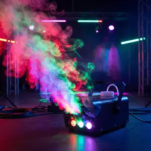 500W Fog Machine Portable Smoke Machine with Wireless Remote Control for Halloween Christmas Wedding Parties DJ Performance & Stage Show Ambient Lighting Multifunctional Adjustable Light Color Ambient Dimmable Led outdoorfun