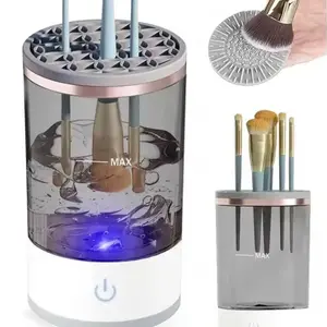 Electric Makeup Brush Cleaner Machine Washer and Dryer Holder USB Battery-Free