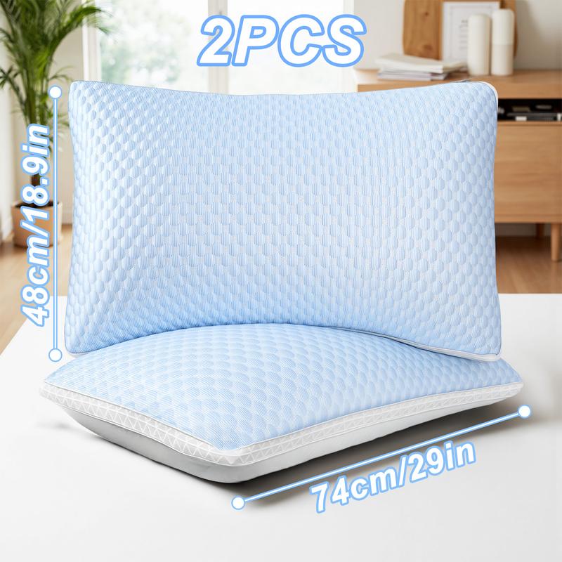 2PCS Raybee Luxury Pillows for You Bed sofa with 900G Adjustable Premium Fiber Filling & Cooling Memory Cover,Festival gifts, Decor Bedroom Accessories [Black Friday]