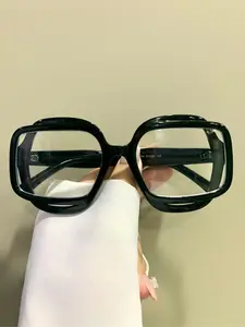 Fashionable Hollow Design Glasses, Eyeglasses for Women & Men, Fashion Eyeglasses for Work, Daily Clothing Decor, for Student Daily Use