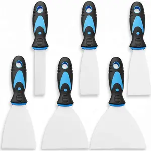 6 Pack Putty  Set - Stainless Steel Spackle &  Scrapers (1", 1.5", 2", 3", 4", 5") | Flexible Metal Scraper Tools for Drywall Repair, Wallpaper Removal, Plaster & Adhesive