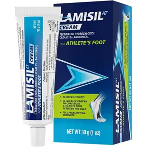 1 Week Athlete’s Foot Treatment, Antifungal Cream with Terbinafine Hydrochloride 1%, Fast Symptom Relief & Prevents Recurrence, 1 oz (30 g)