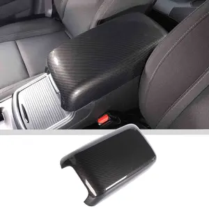 Carbon Fiber Armrest Box Panel Decor Trim Cover for Dodge Charger & Chrysler 300C 2011+ Car Exterior Auto Accessories High-Quality UV Resistant ABS Material Easy Installation
