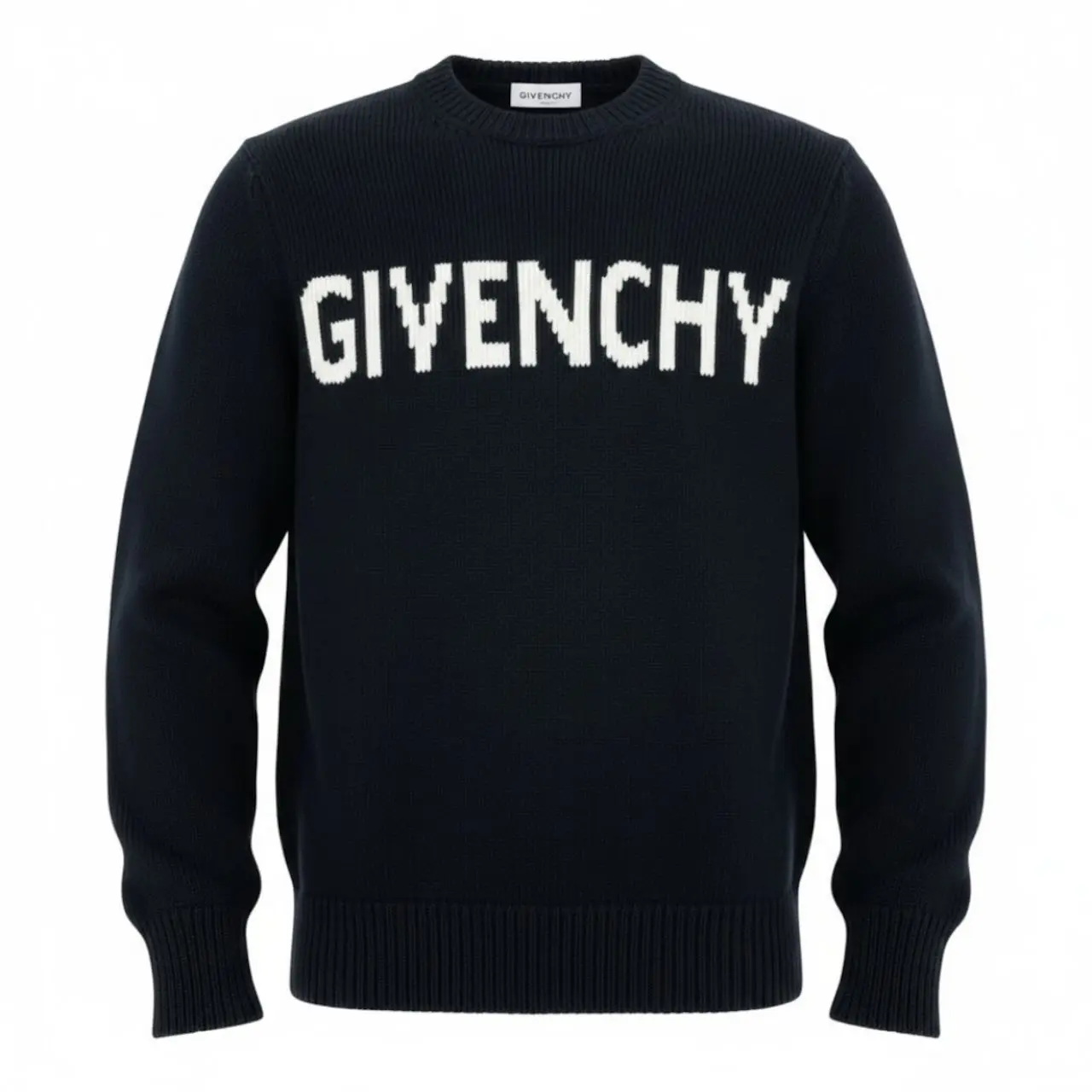 Pre-owned GIVENCHY Cotton Small Leather Goods Knit Sweater