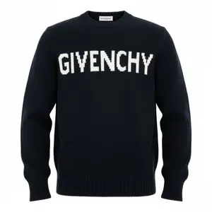 Pre-owned GIVENCHY Cotton Small Leather Goods Knit Sweater