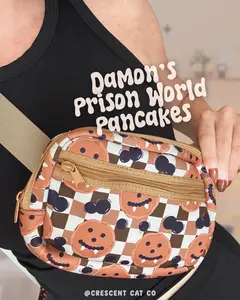 Damon's Pancakes TVD Vampire Crossbody Bag, Salvatore