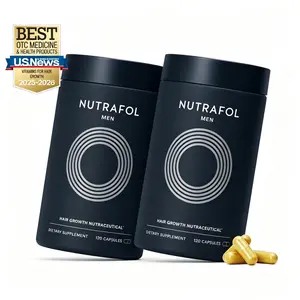 Nutrafol Men Ages 18-49 Hair Growth Supplements, Clinically Tested for Thicker Hair and Fuller Scalp Coverage, Dermatologist Recommended - 1 Month Supply