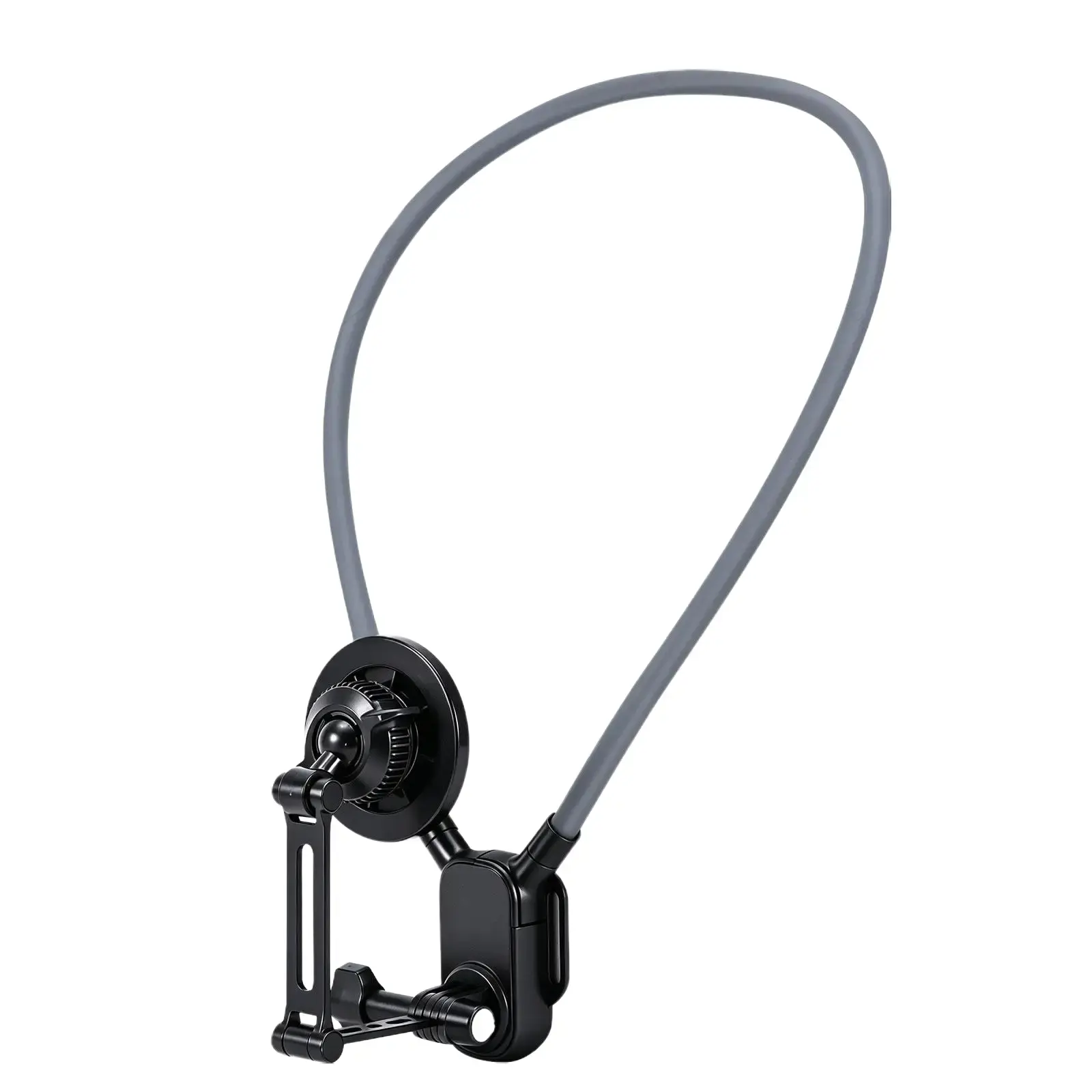 KINGKI Magnetic Neck Mount for Phones — Neck Cell Phone Holder, POV/Vlog Selfie Mount, Hands-Free Phone Neck Holder, Chest Stand Strap, Video Recording Compatible with iPhone 17/16/15/14/13/12 series and Android phones