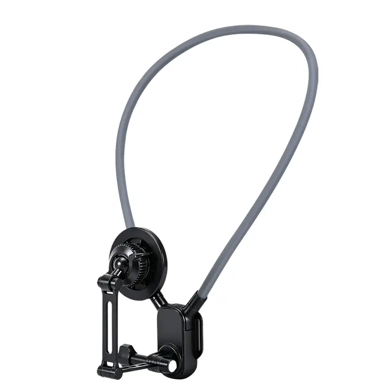 KINGKI Magnetic Aluminium Smartphone Holder - Adjustable, Easy-Remove Alloy Mount, Hands-Free Chest Installation for POV/Vlog Selfies, Compatible with iPhone 12-17 (Including 13 Mini) & Android Phones, Ideal for Wedding/Anniversary, Comes with Box